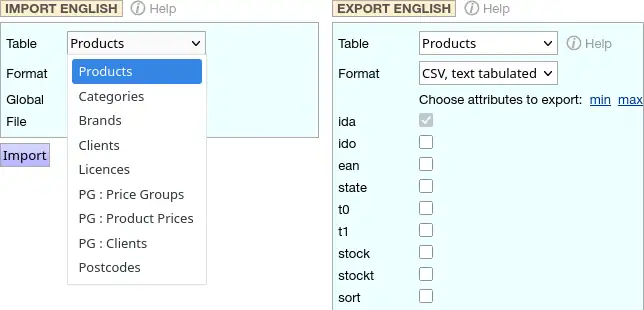 The ERP interface